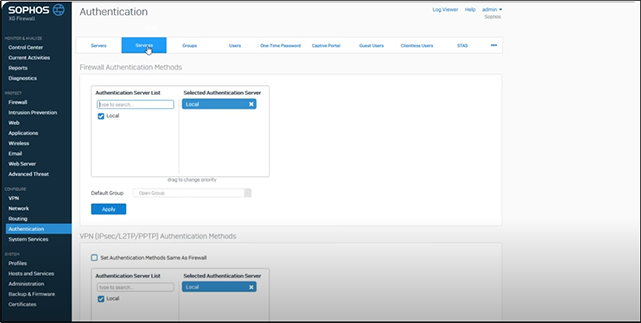 Adding Authentication method